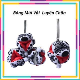 Bóng Múi Montessori Luyện Chân _ Bóng Vải Kèm Chuông Cho Bé