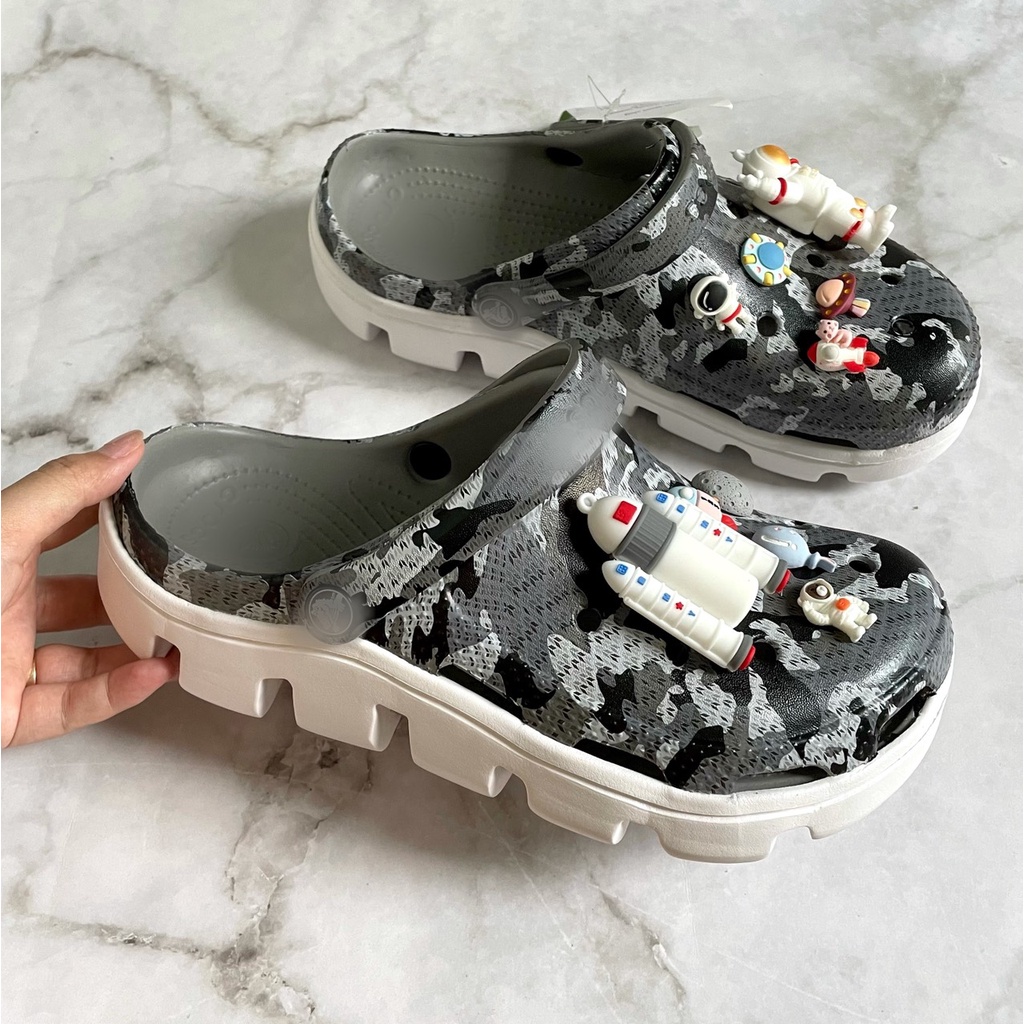 [Tặng 12 Jbitz] Dép Sục Cross Cá Camo Vảy Sơn Nhiều Màu