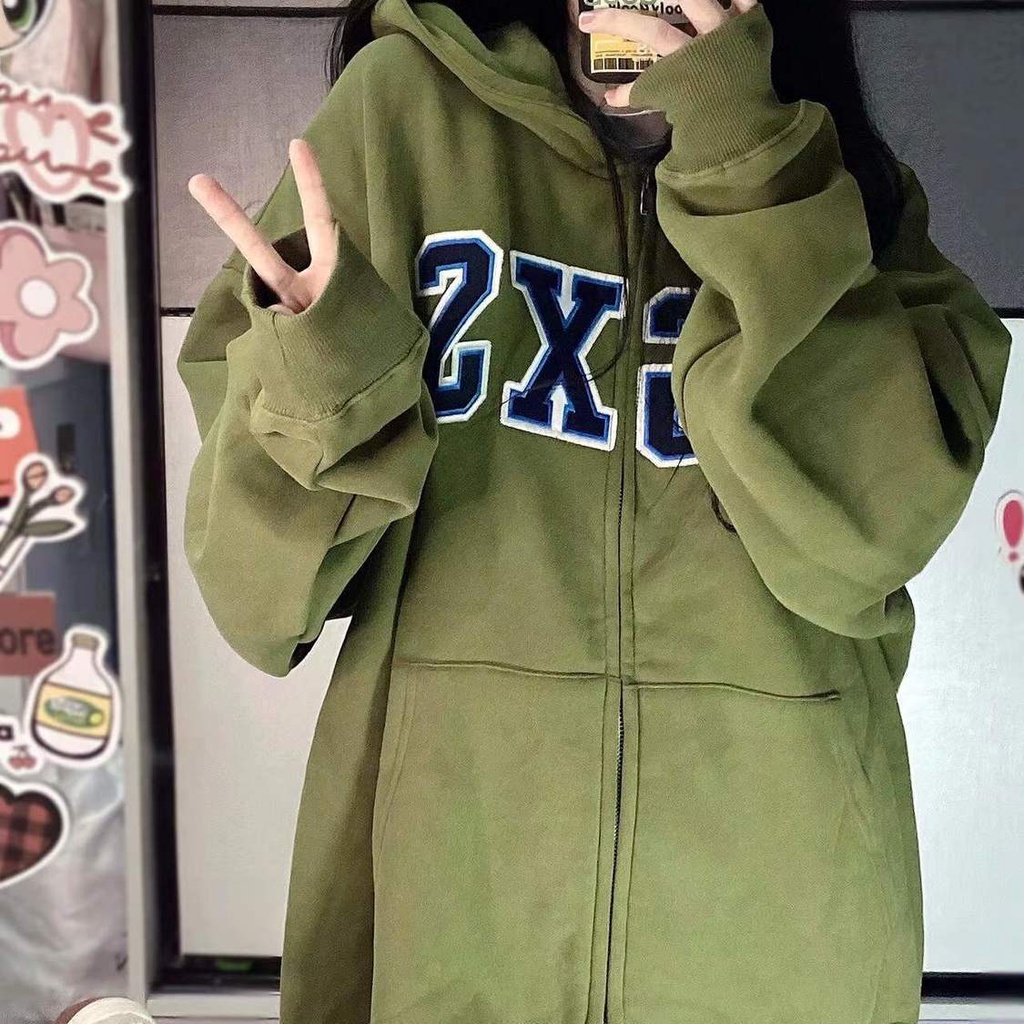 Áo Hoodie Dáng Rộng Phong Cách Harajuku Thời Trang Xuân Thu Mới Dành Cho Học Sinh Nữ