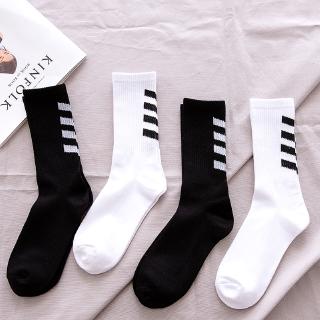 💧💧Vớ Cổ Cao Vừa Kẻ Sọc Phong Cách Đường Phố Âu Mỹ Thời Trang Cho Nam Và Nữ