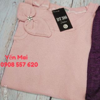 áo len cổ nơ(clip+hình thật)
