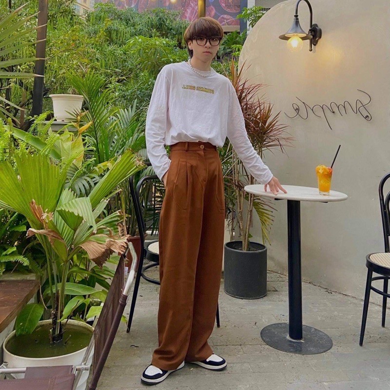 [Mã SKAMA06 giảm 8% TỐI ĐA 50K đơn250K] QUẦN ỐNG RỘNG CẠP CAO NAM NỮ -Meo4.store | BigBuy360 - bigbuy360.vn