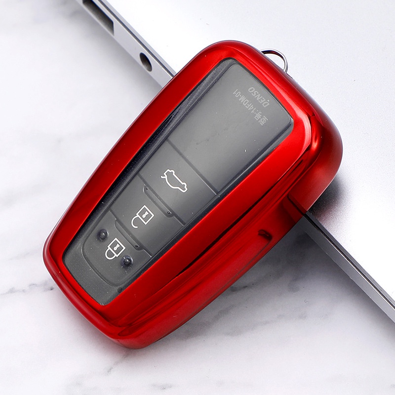 Vỏ Chìa Khóa Điều Khiển Từ Xa Bằng TPU Mềm Cho Toyota Rav4 2021 YARIS Hybryd Camry 70 2020 Prado Corolla Sedan 2019