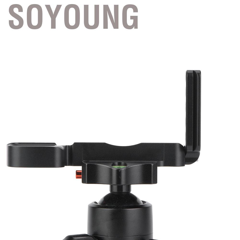 Soyoung Aluminum Quick Release Plate Vertical Shooting L Bracket for Sony A6400 Mirrorless Camera