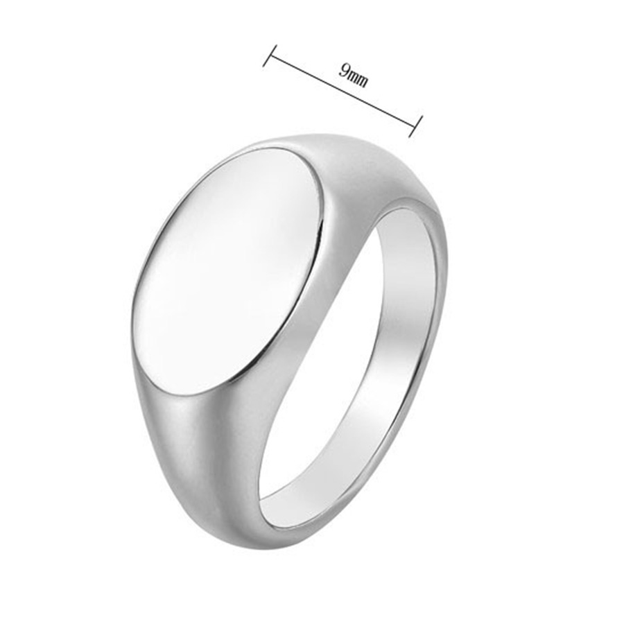 Nhẫn nam thép titan màu vàng kim/bạc/đen đơn giản thời trang