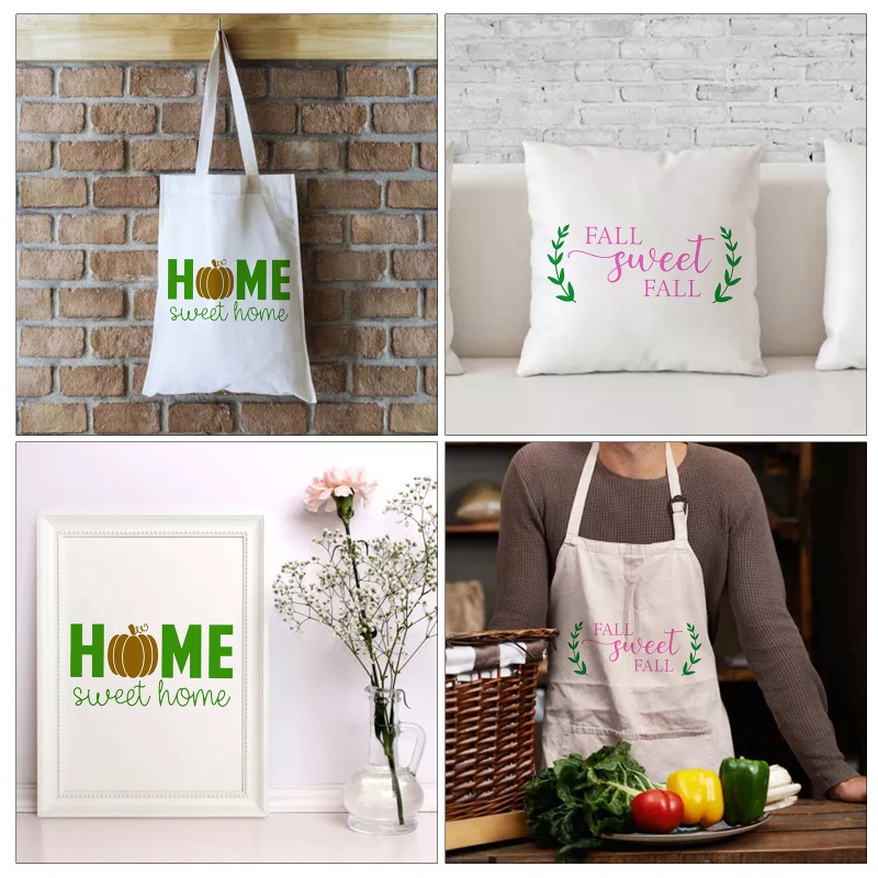 Túi Vải Lưới In Chữ Tự Dính Ngọt Ngào Dùng Làm Gối / Áo Thun DIY