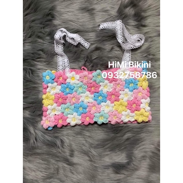 ÁO HOA LEN MÓC SB040