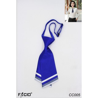 Cà vạt nữ thắt sẵn, cà vạt 2 lá 7cm Facioshop CC005-CG005
