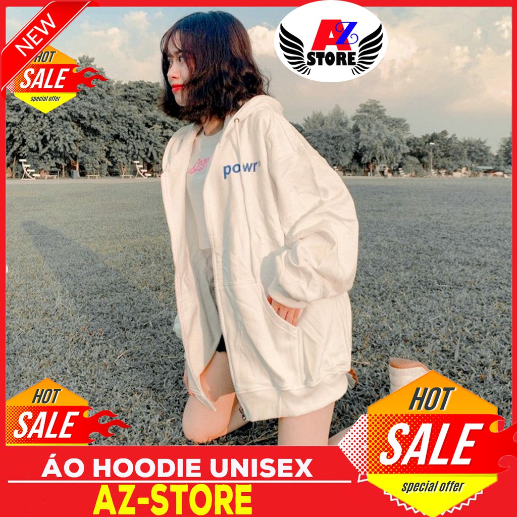 (FREESHIP) ❤ ÁO HOODIE - ÁO KHOÁC NỈ NGOẠI Dây Kéo (HD1180 - Powr) đủ Size M,L,XL