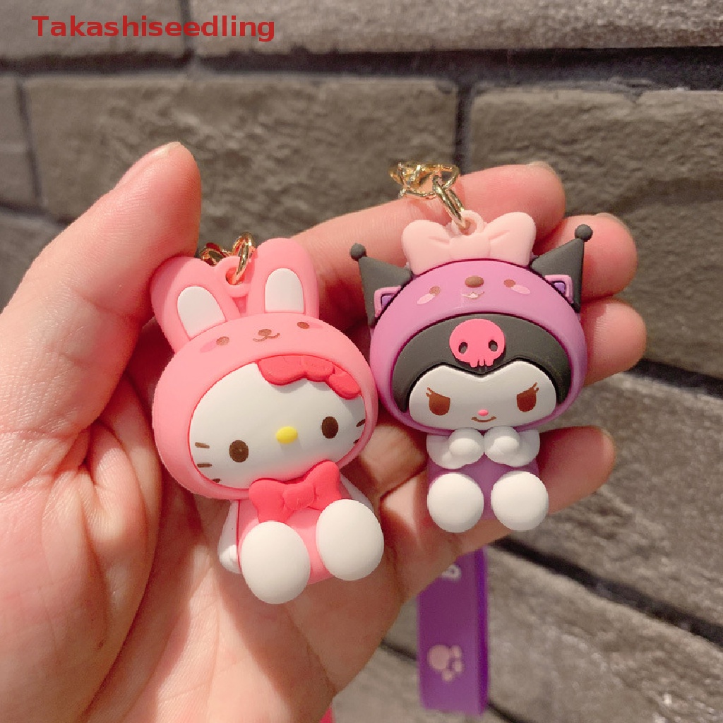 Móc Khóa Hình Kuromi Melody Cinnamoroll Hello Kitty Sanrio Dễ Thương