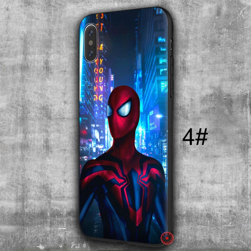 Ốp Điện Thoại Họa Tiết Spiderman Marvel Dft73 Cho Iphone Se Xr 5 5s 6 6s 7 8 11 Pro Max Plus