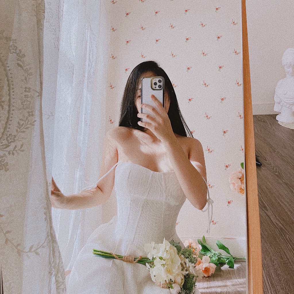 Đầm nữ hai dây dáng xòe Emilyshop