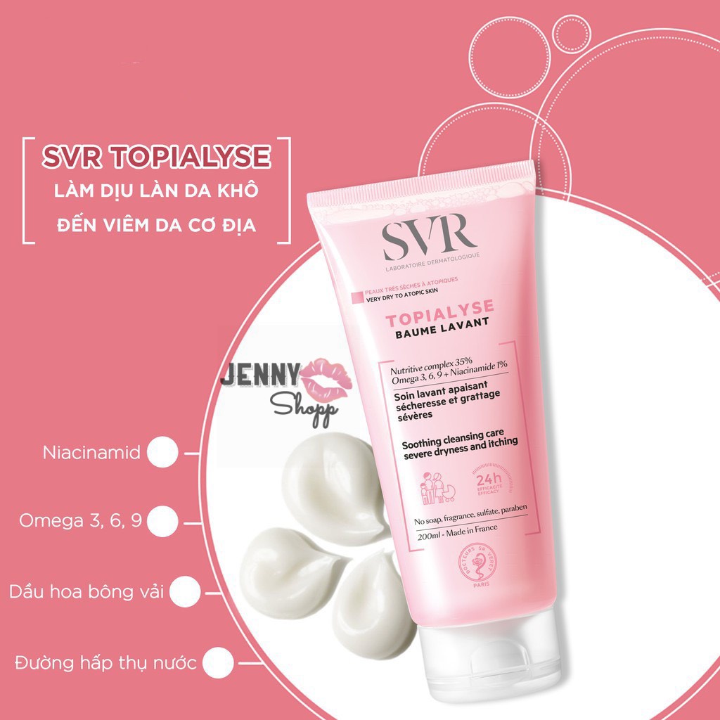 Sữa Rửa Mặt Dạng Gel SVR Topialyse Gel Lavant