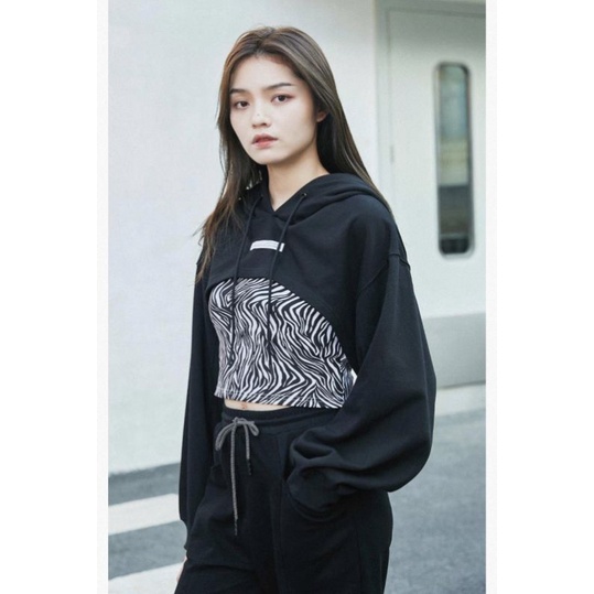 SALE OFF ÁO HOODIE CROPPED VERO MODA CHÍNH HÃNG