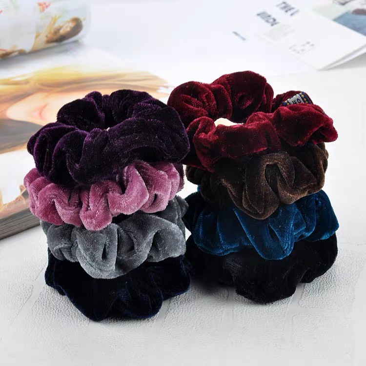 Sỉ 10 Dây Cột Tóc Vải Nhung