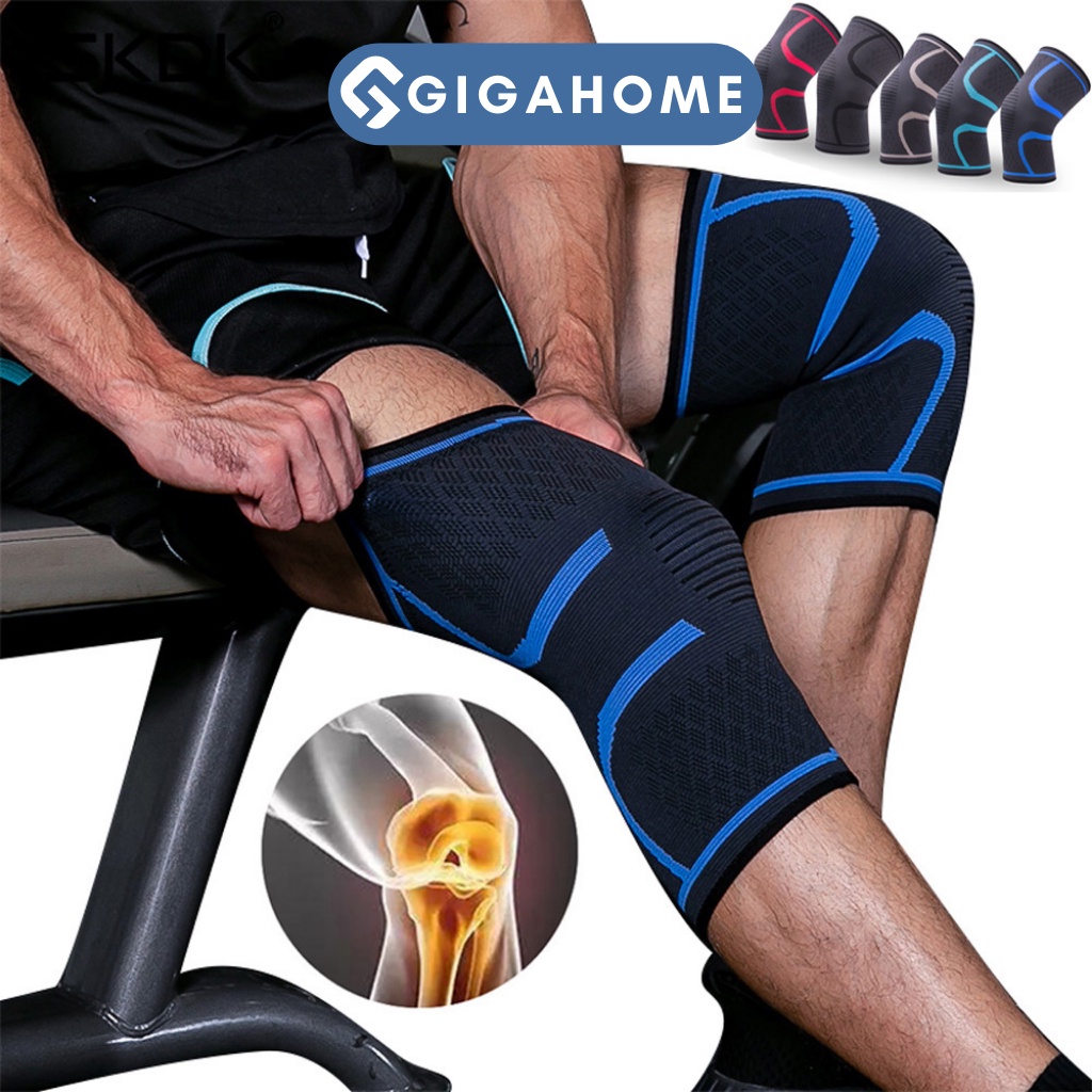 Combo 2 Băng Gối Thể Thao Tập Gym, Đá Bóng GIGAHOME Co Giãn Đàn Hồi, Tránh Chấn Thương 9367