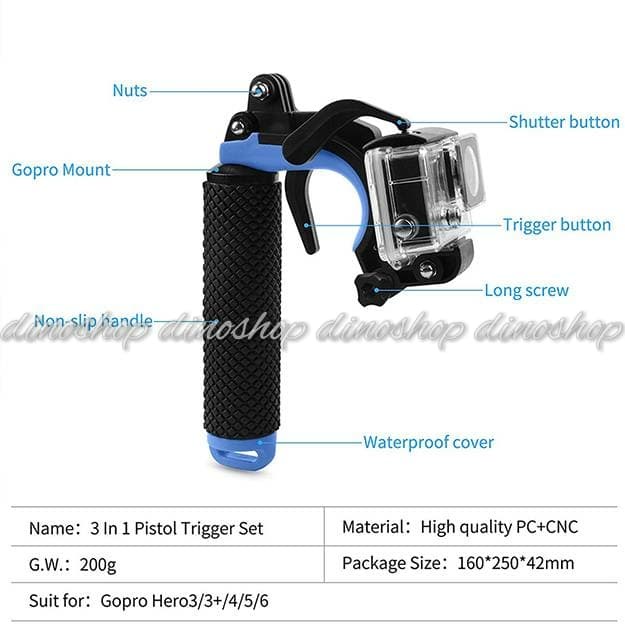 Phụ kiện tay cầm chống rung cho máy ảnh xiaomi yi gopro brica | BigBuy360 - bigbuy360.vn
