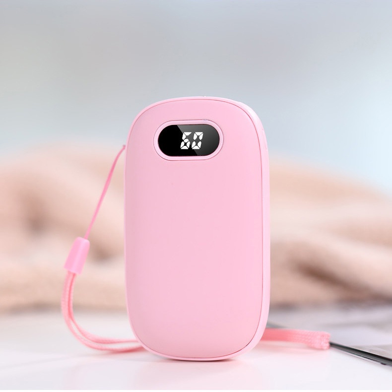 [Hàng Hot 2022] Máy Sưởi Ấm Cầm Tay Kiêm Sạc Dự Phòng - Dung Lượng Pin Lớn 6000mAh - Điều Chỉnh Nhiệt Từ 40-60 Độ