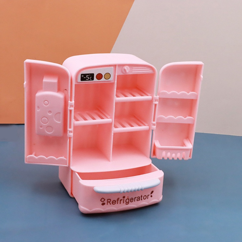 Mô Hình Tủ Lạnh Trang Trí Nhà Búp Bê