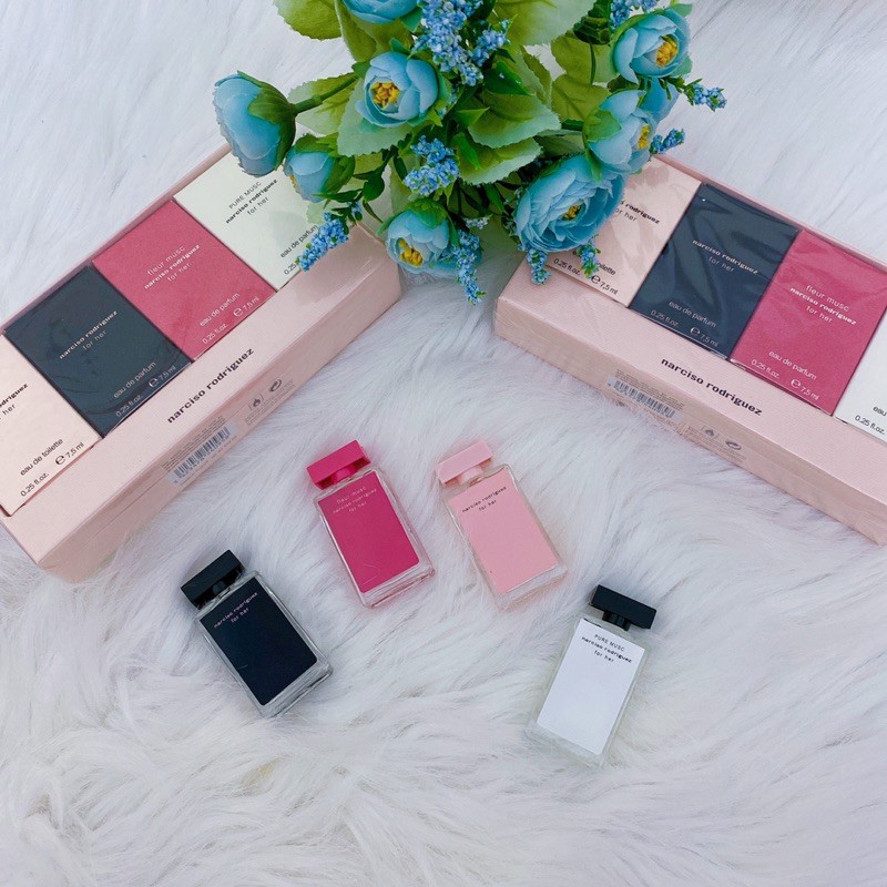 Set nước hoa Narciso đủ 4 mùi, Set Nước hoa mini Narciso | Thế Giới Skin Care