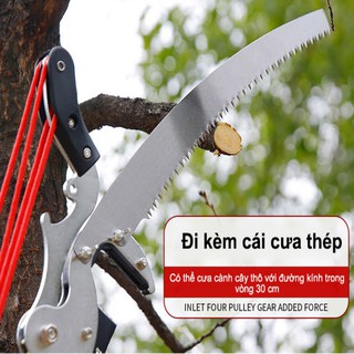 Kéo cắt tỉa cành Carbon nối dài xếp gọn trong tich tắc