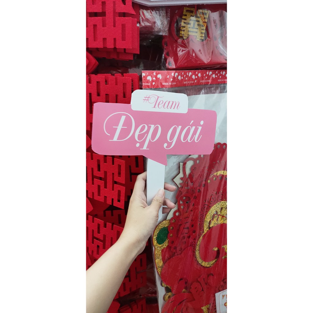 Bảng chụp hình cầm tay _ Hashtag chụp hình đám cưới, đám hỏi, sinh nhật, khai trương, thương hiệu Hafu House M401-450
