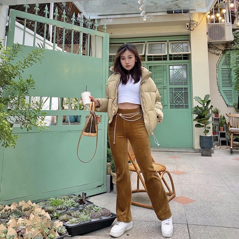 Đai váy áo xích vàng thả kiểu sang chảnh - Dây xích eo thắt váy áo nữ kim loại  cá tính Meo shop