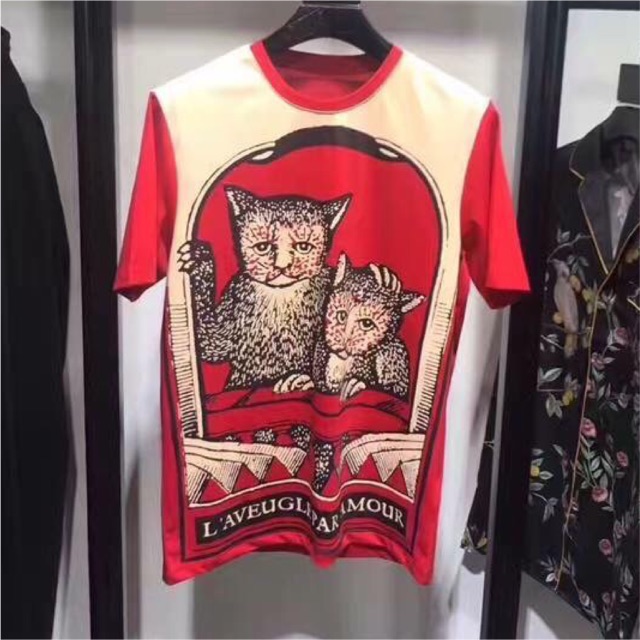 Áo cộc tay mẹ con nhà meo