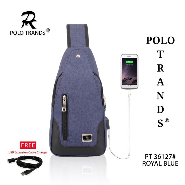 Ba Lô Polo Trands 36127 Chính Hãng Có Cổng Sạc Usb