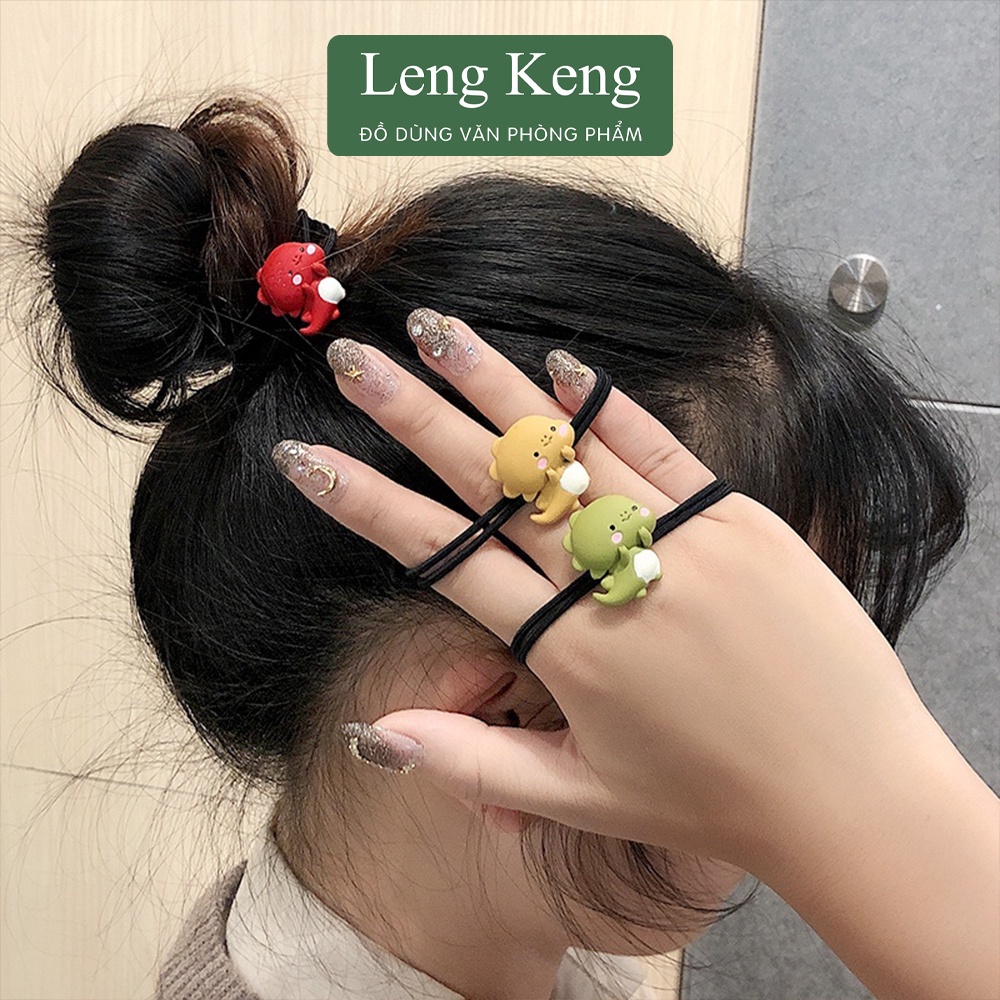 Dây buộc tóc trang trí văn phòng phẩm Leng Keng phong cách Hàn Quốc cột tóc nữ DT28