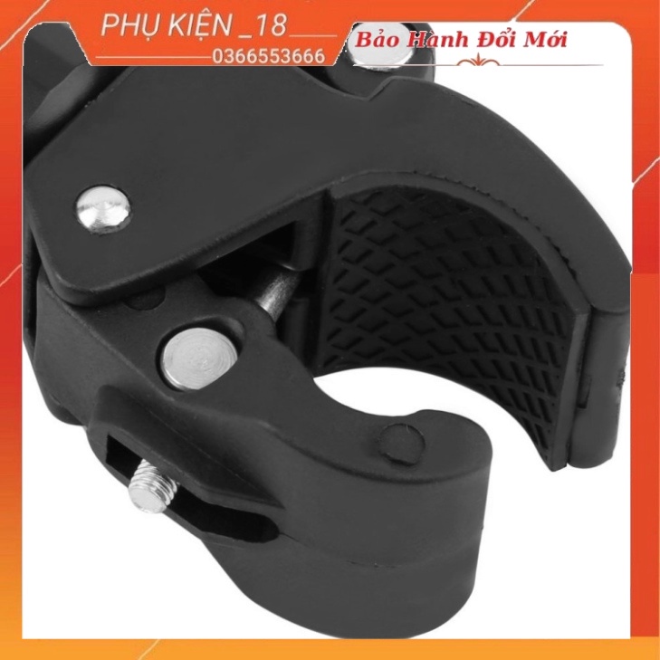 Kẹp đỡ đèn pin xe đạp xoay được 360 độ