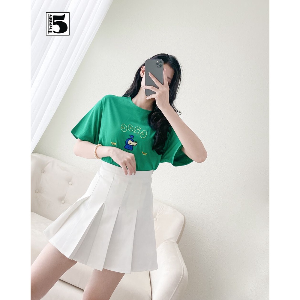 Chân váy xếp ly ngắn chất siêu đẹp cạp cao năng động có lót trong Twentyfive 4161