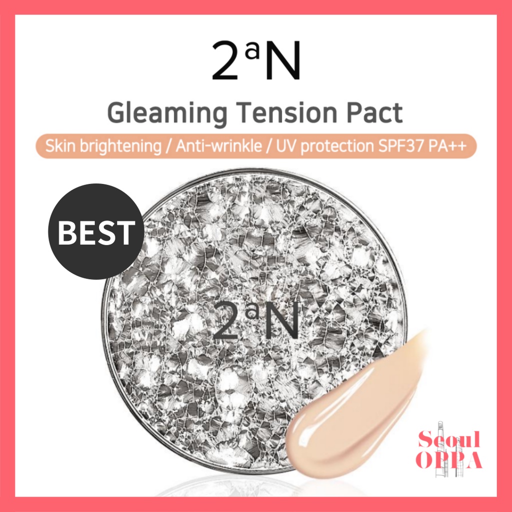 [2aN] Gleaming Tension Pact 13g Phấn Nước Kem Nền Lót Trang Điểm Cushion Foundation Makeup Primer