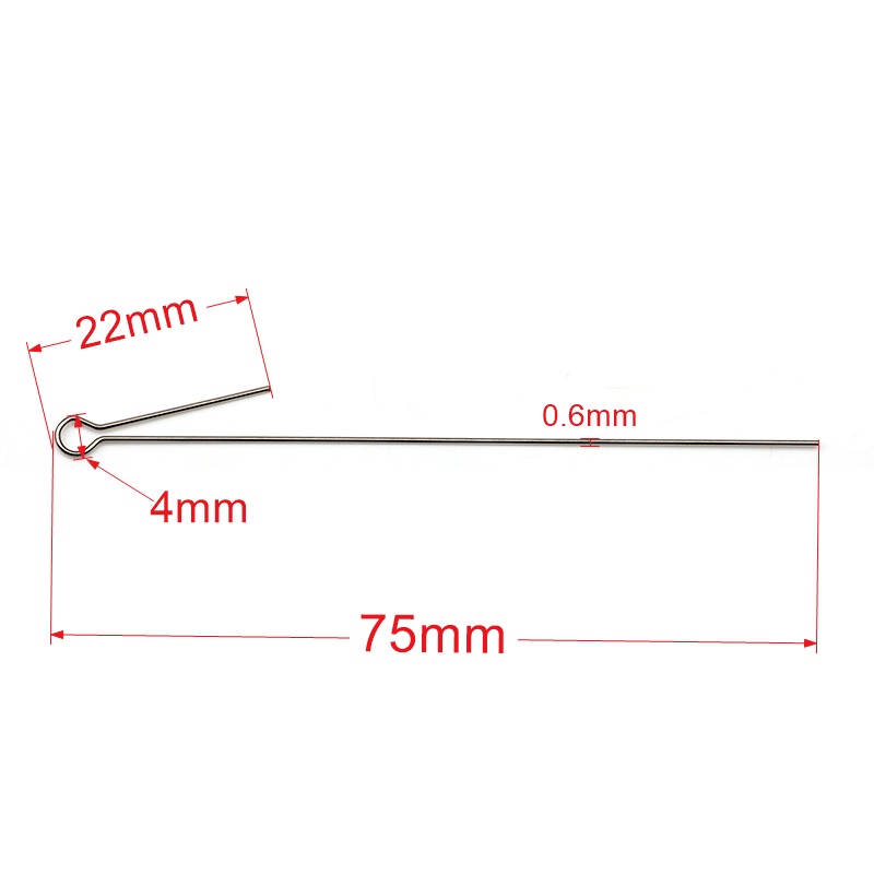 Set 50 Cuộn Dây Thép 0.6mm Dày 75mm Làm Mồi Câu Cá