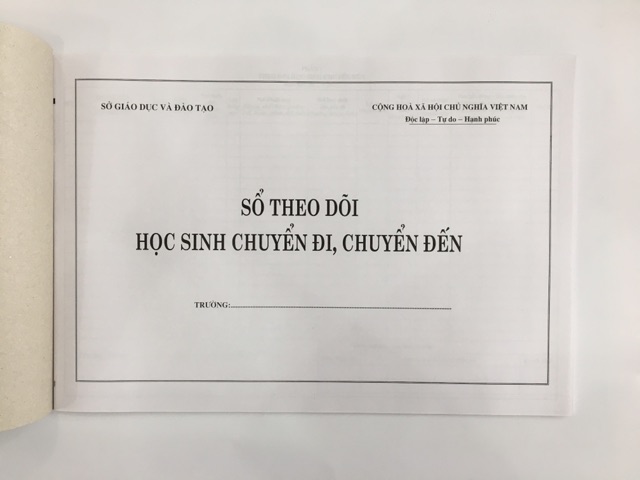 Sổ theo dõi học sinh chuyển đi chuyển đến