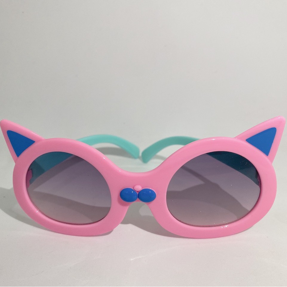 Kính mát cao cấp chống tia UV dành cho bé gái hình mèo siêu dễ thương - Kính râm thời trang cho trẻ từ 2 tới 9 tuổi