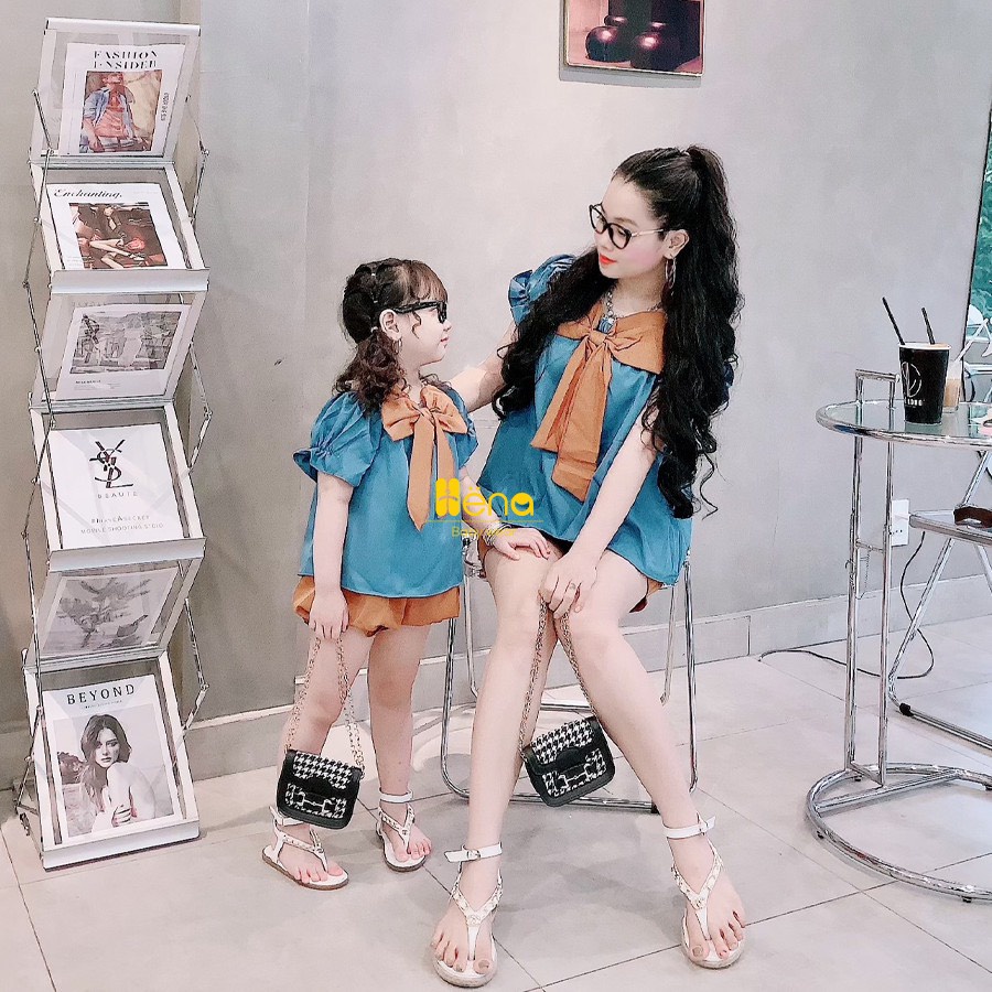 Set Đồ Đôi Mẹ Và Bé Gái 2022 - Quần Áo Cặp Mẹ & Bé DoLaKids