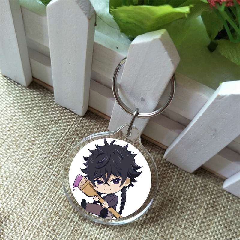 ( Tròn ) Móc khóa mica IN HÌNH BLUE PERIOD anime chibi xinh xắn