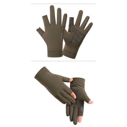 1 đôi găng tay chống nắng hở 2 ngón nam nữ
