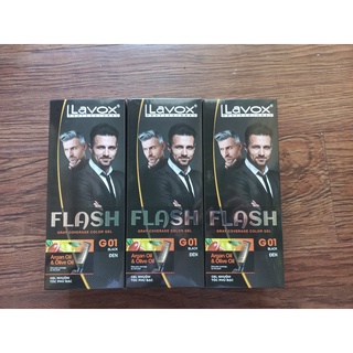 Dầu gội phủ bạc lavox flash chai 150ml CÓ LƯỢC - -cho tóc đen tự nhiên, an toàn