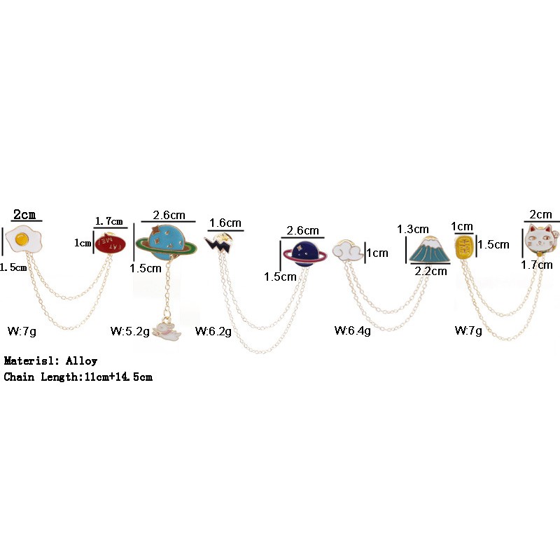 Ghim cài trang trí áo - gài ba lô, túi may mắn