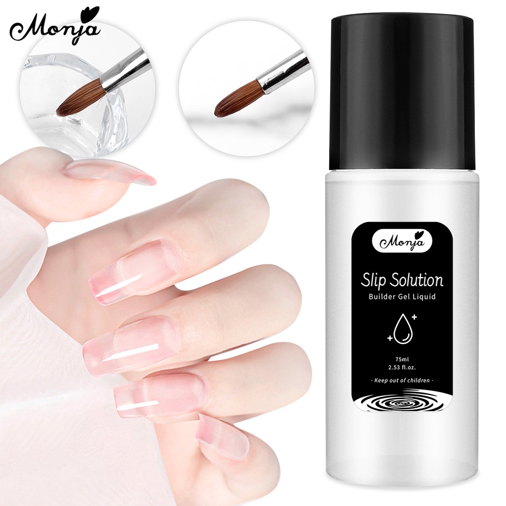 Dung dịch phủ móng Monja 75ml dùng đắp móng nghệ thuật cao cấp DIY