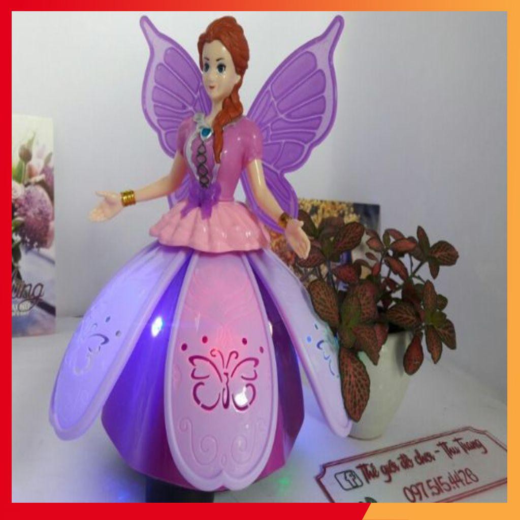 [Flash sale] Búp bê cánh tiên tím loại to phát nhạc nhảy múa