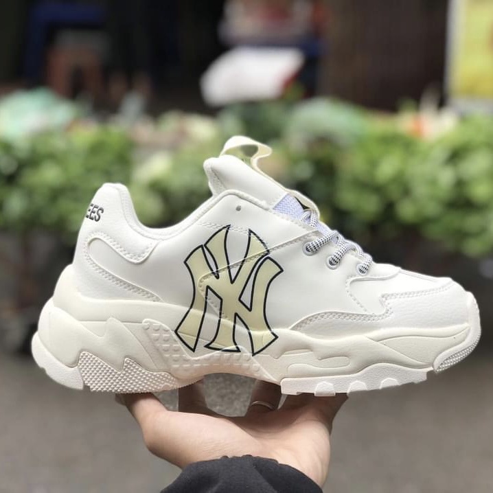 Giày 𝐌𝐋𝐁 NY Chữ Đen, NY Vàng full size nam nữ, Giày thể thao in 3D tăng chiều cao 5cm