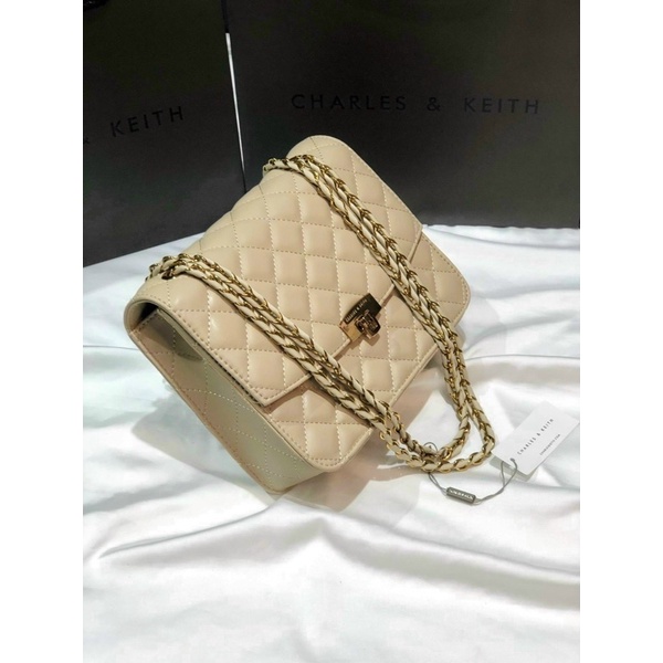 Túi Xách Nữ  Cnk Trám Ô Bản Chuẩn Loại 1 Size 24cm