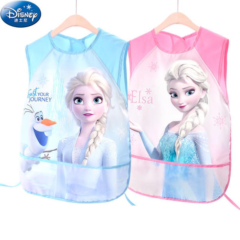 Tạp Dề Tay Ngắn Chống Nước In Hình Công Chúa Disney Dễ Thương Cho Bé Gái