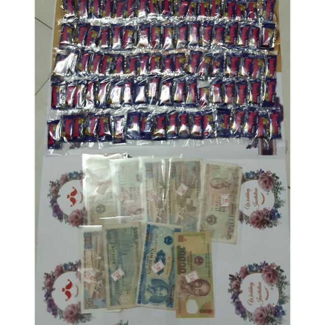 BẢNG CAO SU TRÚNG THƯỞNG ( 90 RÚT THĂM +90 KẸO CAO SU VÀ 32K )