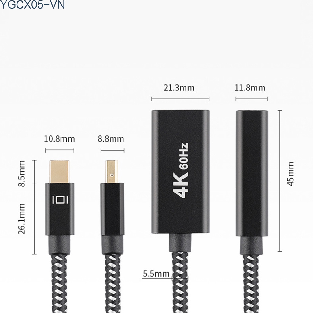 Dây Cáp Chuyển Đổi 4k 60hz Mini Dp Sang Đầu Cắm 0.2mm Cho Tv Laptop | BigBuy360 - bigbuy360.vn