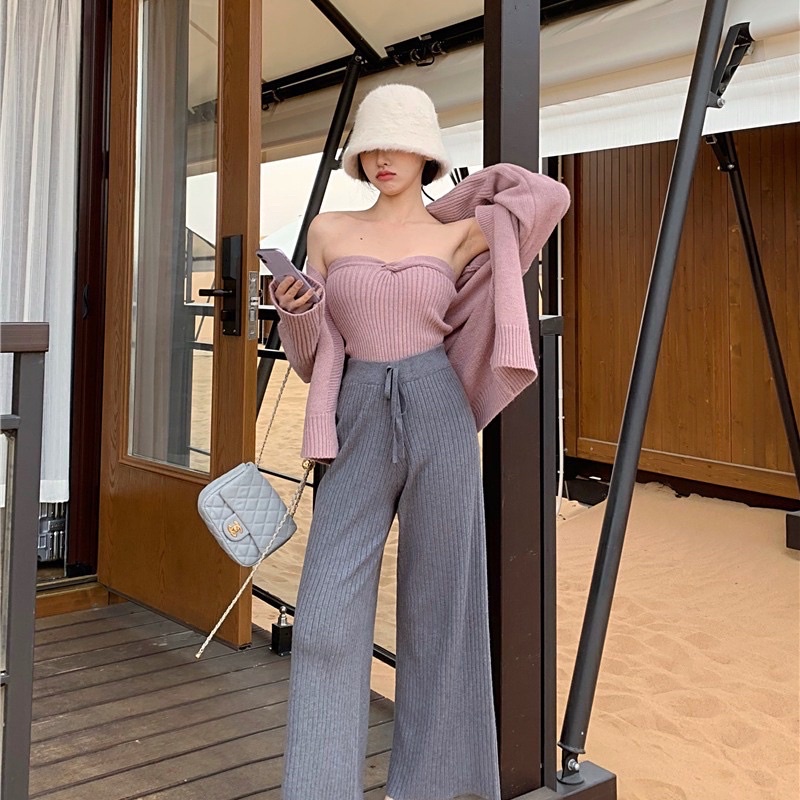 Quần Len Tăm To - Ống Rộng 100cm