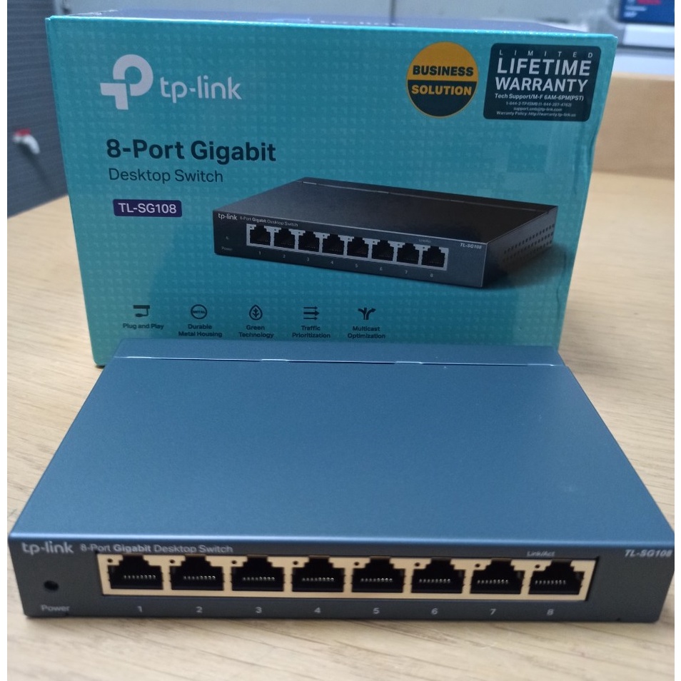 Thiết bị chuyển mạch switch tplink TL-SG108 , LS1008G gigabit, Bộ chia mạng 8 cổng Chính hãng _ BH 12 tháng